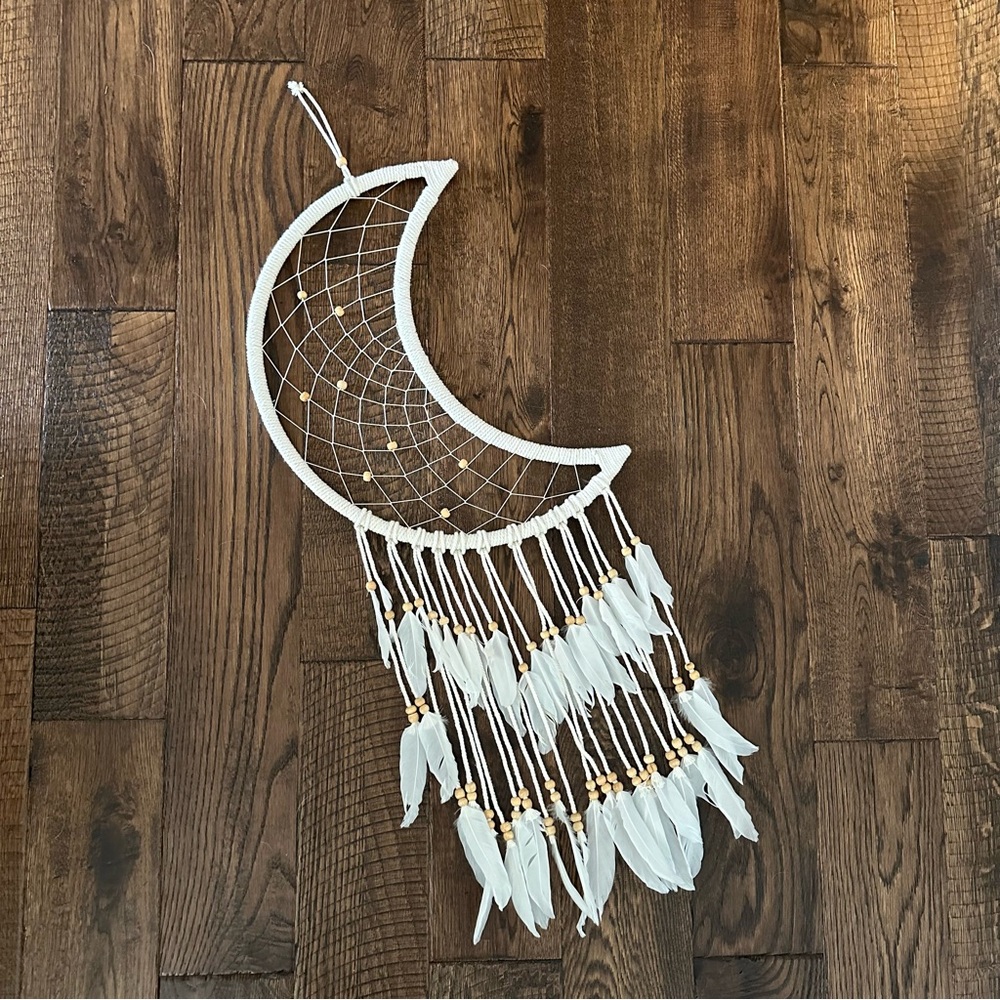 Crescent moon dream catcher